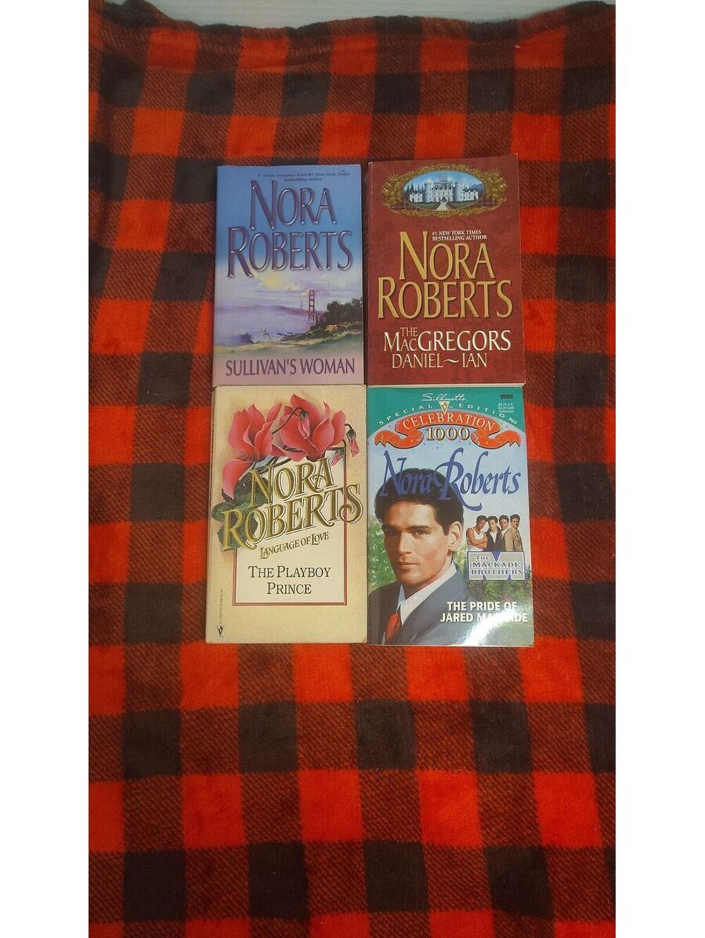 Nora Roberts 4 Book Romance Lot Sullivan's Woman MacGregors Playboy Prince